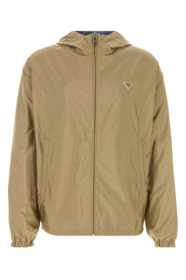Beige Logo Hood Jacket 1