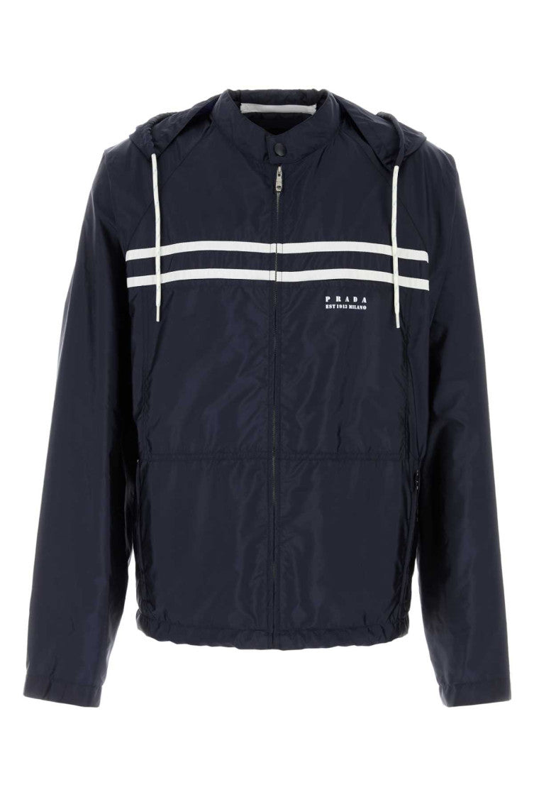 Navy Blue Hood Jacket 1