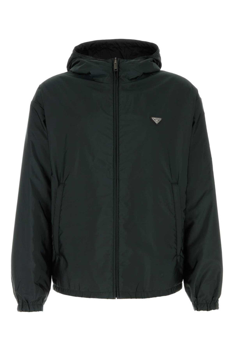 Dark Green Hood Jacket 1