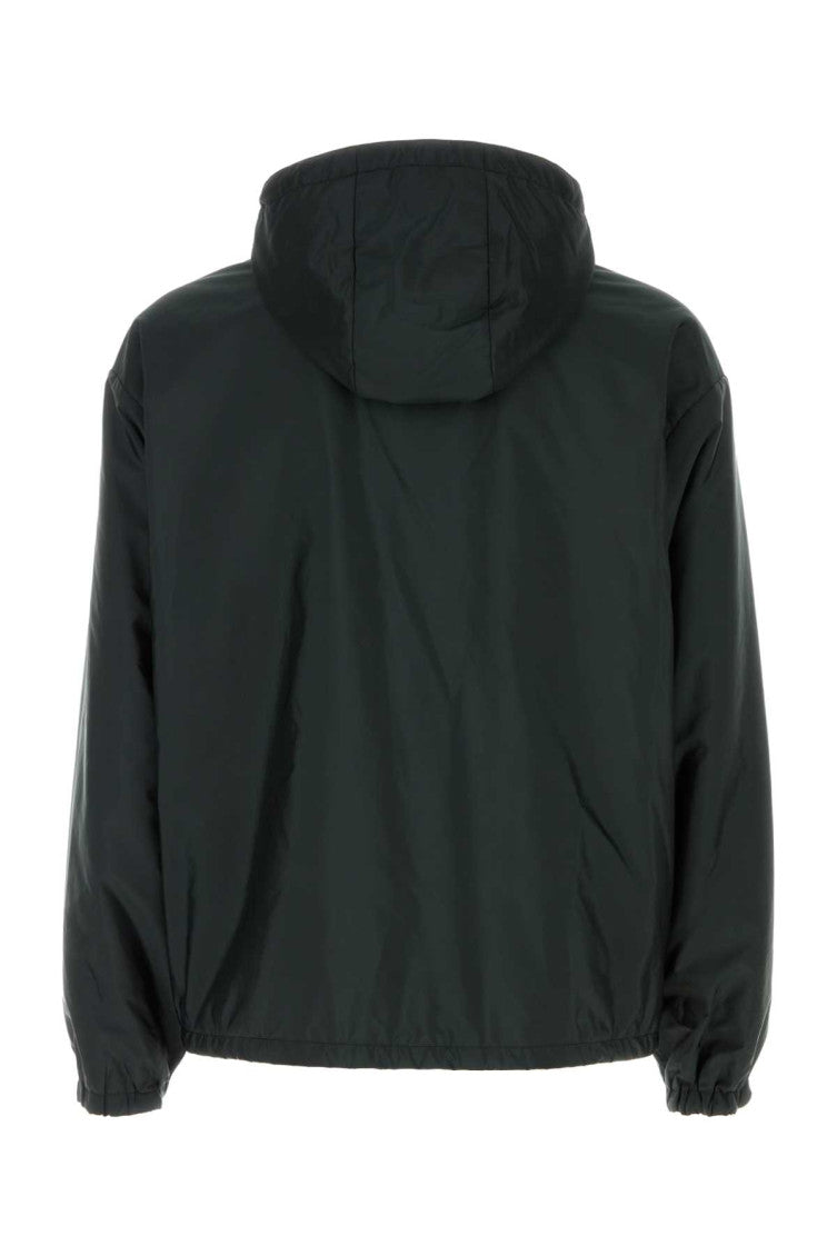 Dark Green Hood Jacket 2