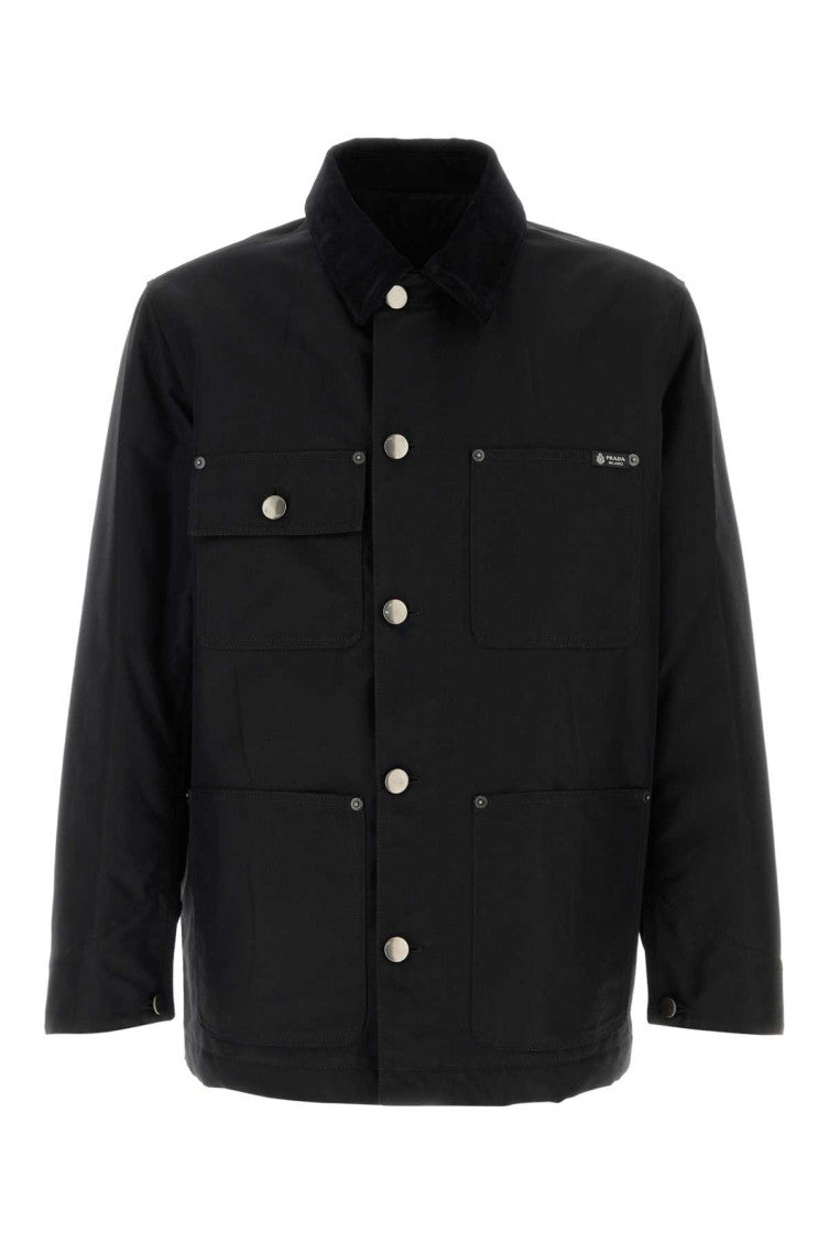 Black Shirt Collar Jacket 1