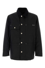 Black Shirt Collar Jacket 1