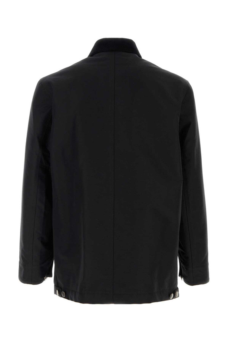 Black Shirt Collar Jacket 2