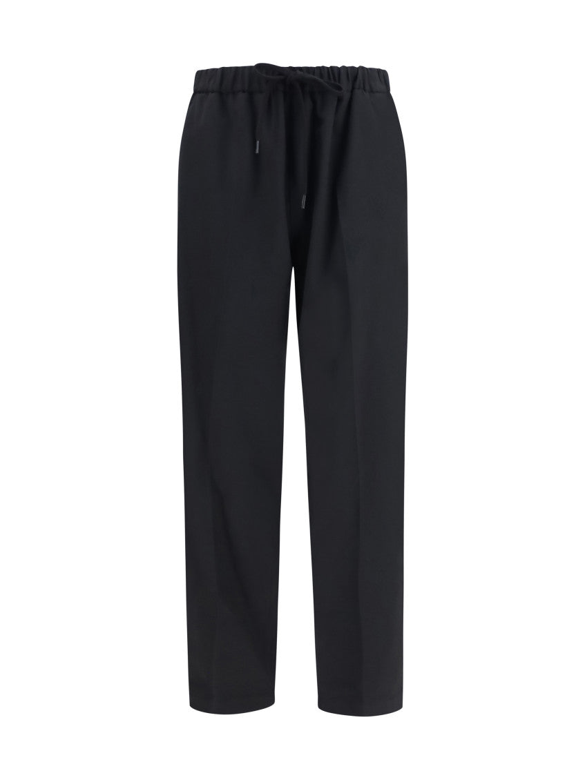 Black Drawstring Trousers 1