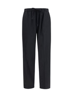 Black Drawstring Trousers 1