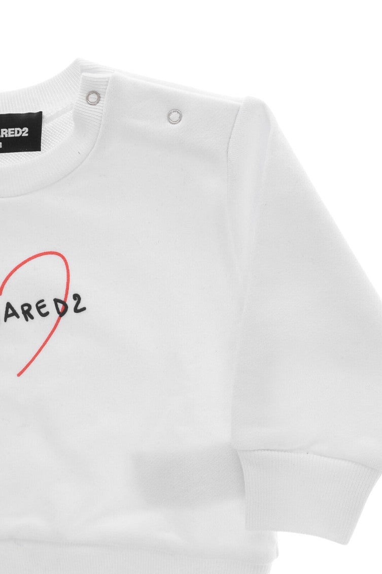 Baby Girls White Logo Sweatshirt 3