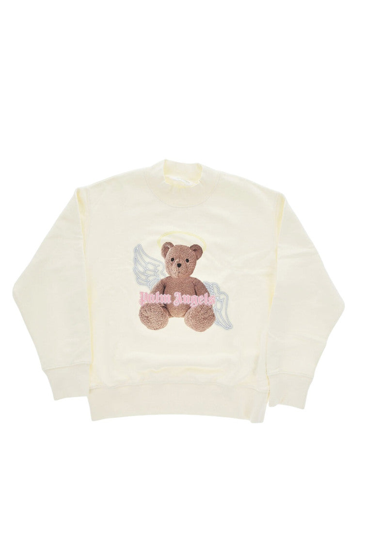 Girls Beige Graphic Sweatshirt 1