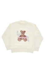 Girls Beige Graphic Sweatshirt 1