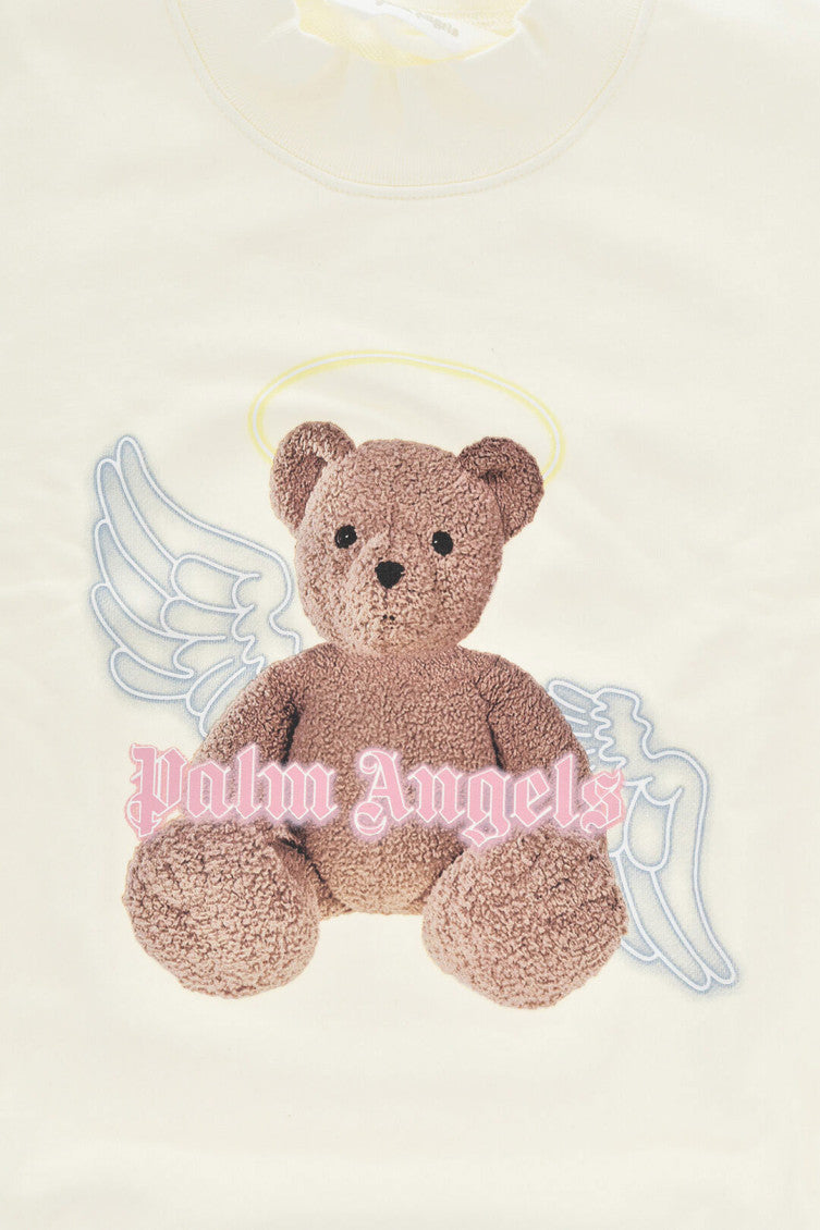 Girls Beige Graphic Sweatshirt 3