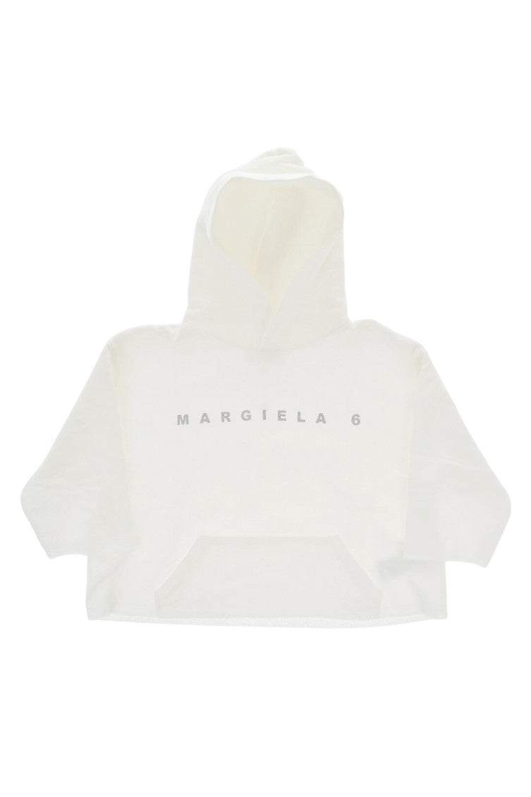 Kids White Logo Hoodie 1