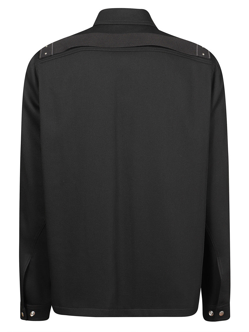 Black Shirt Collar Jacket 2