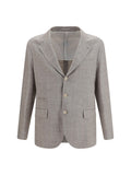 Taupe Notched Lapel Blazer 1