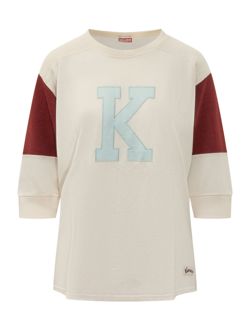 Beige Crew Neck T-Shirt 1