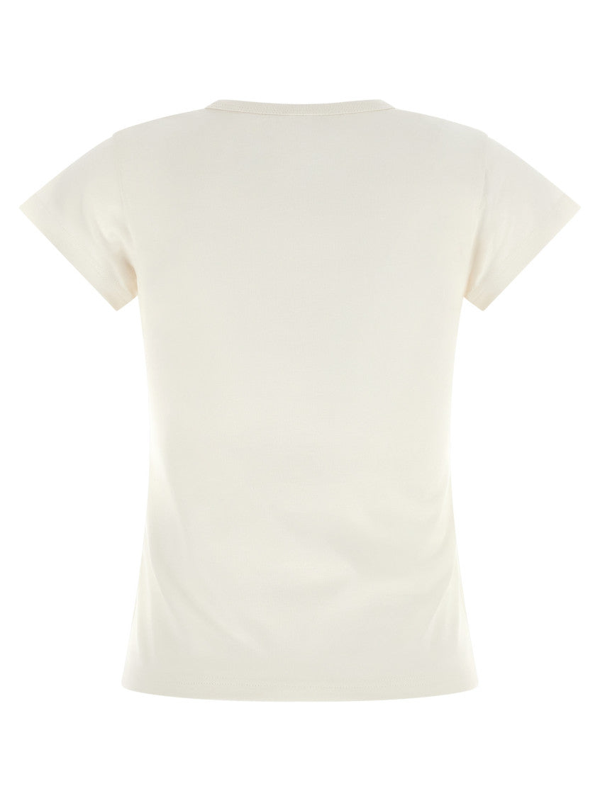 White Crew Neck T-Shirt 2