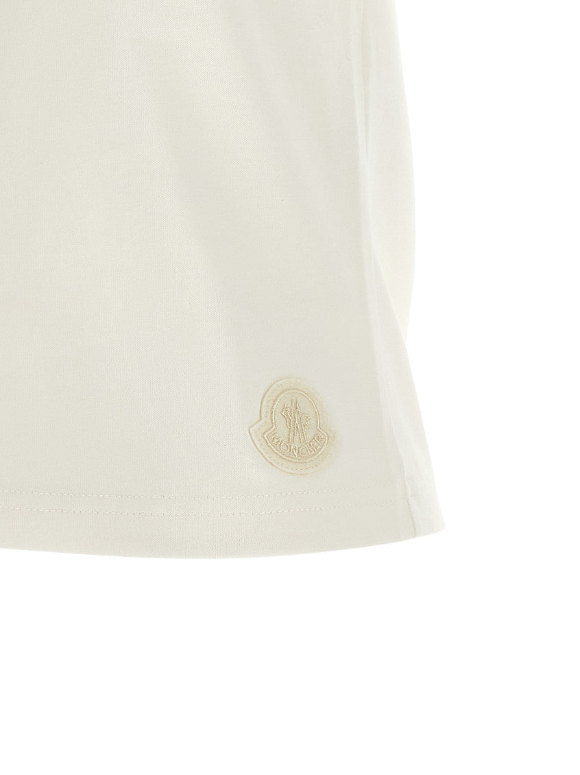 White Crew Neck T-Shirt 4