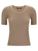 Beige Crew Neck T-Shirt 1
