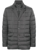 Dark Grey Quilted Jacket 1