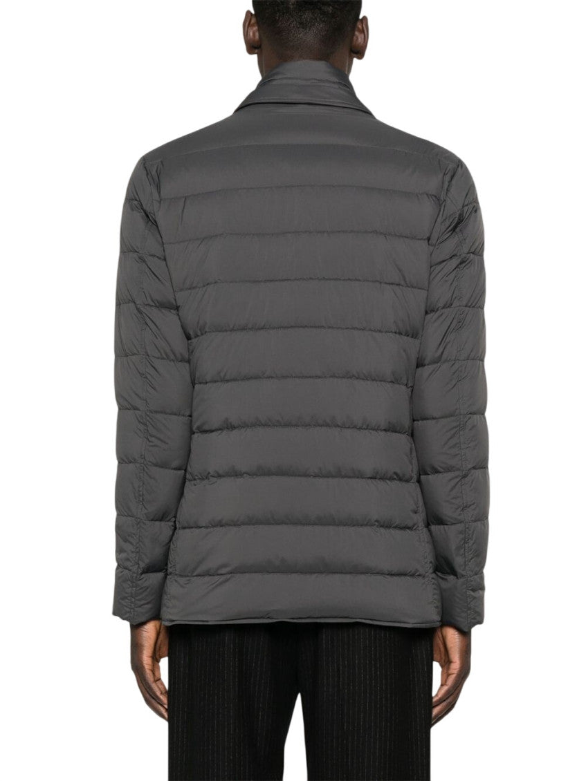 Dark Grey Quilted Jacket 2