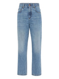 Light Blue Straight High Rise Jeans 1