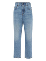 Light Blue Straight High Rise Jeans 1
