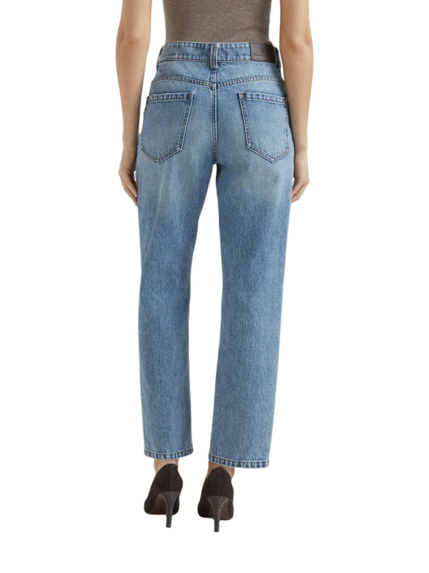 Light Blue Straight High Rise Jeans 2