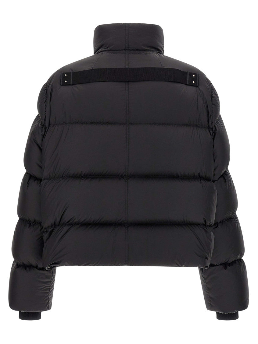 Black Quilted High-Neck Jacket 2