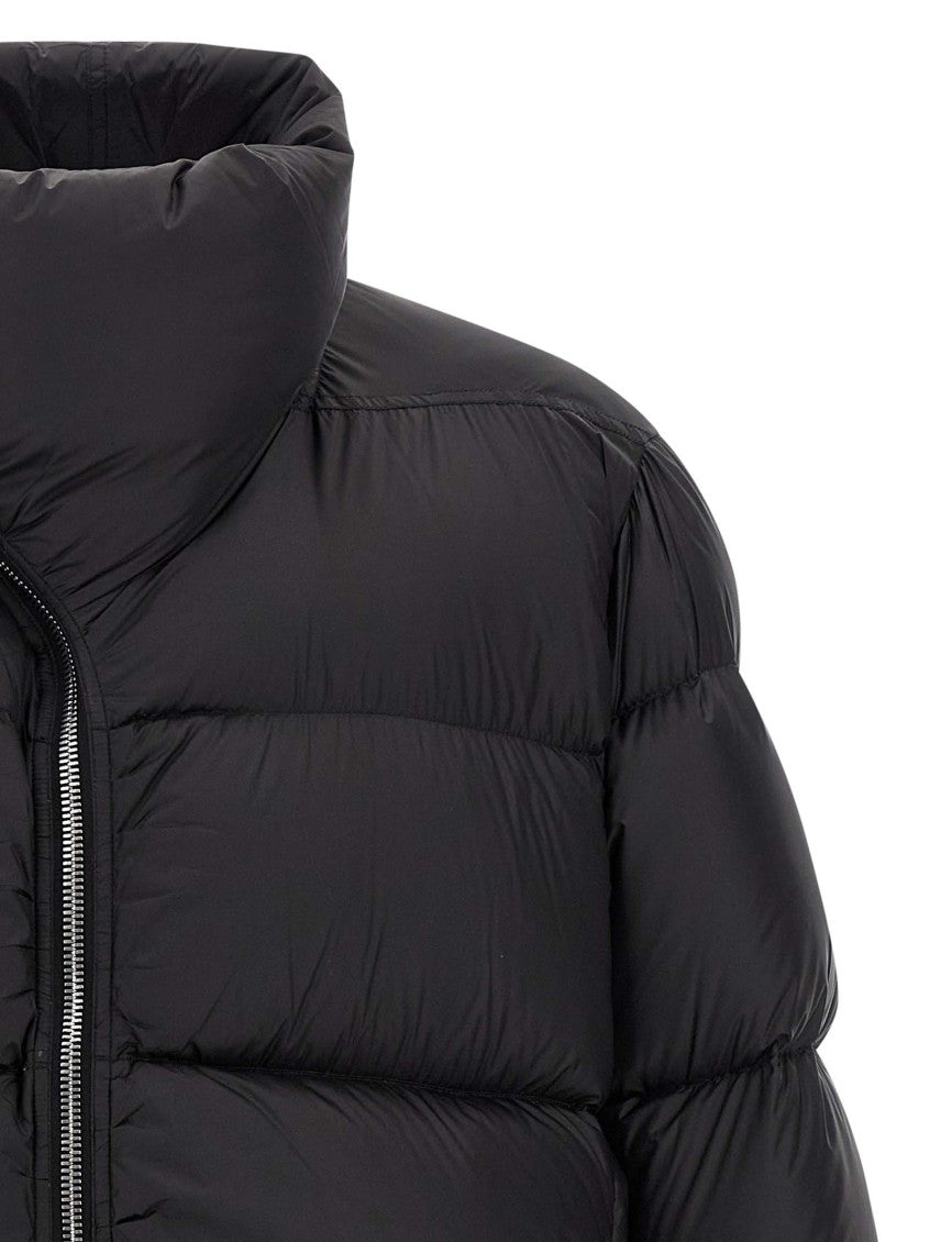 Black Quilted High-Neck Jacket 3