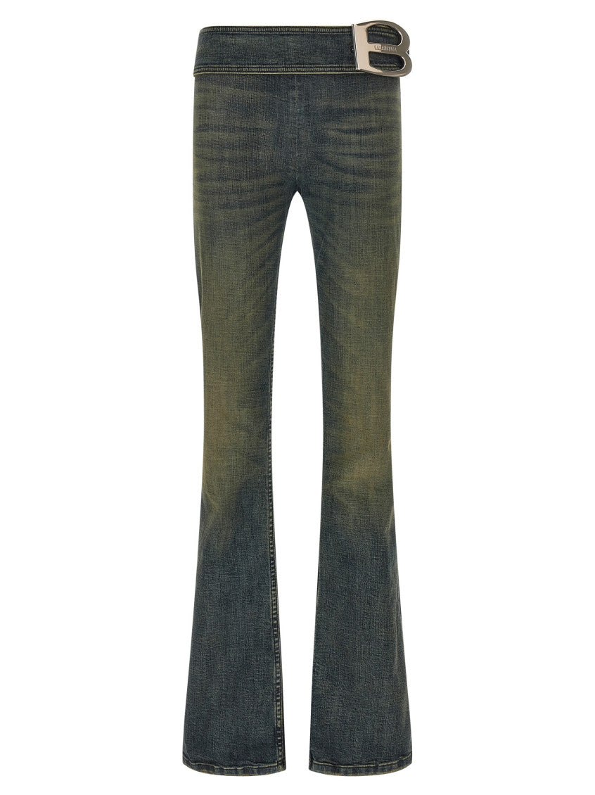 Blue Bootcut Jeans 1