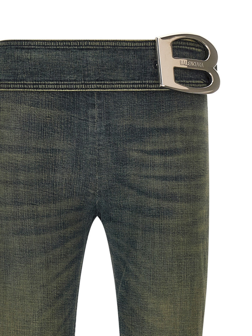 Blue Bootcut Jeans 3