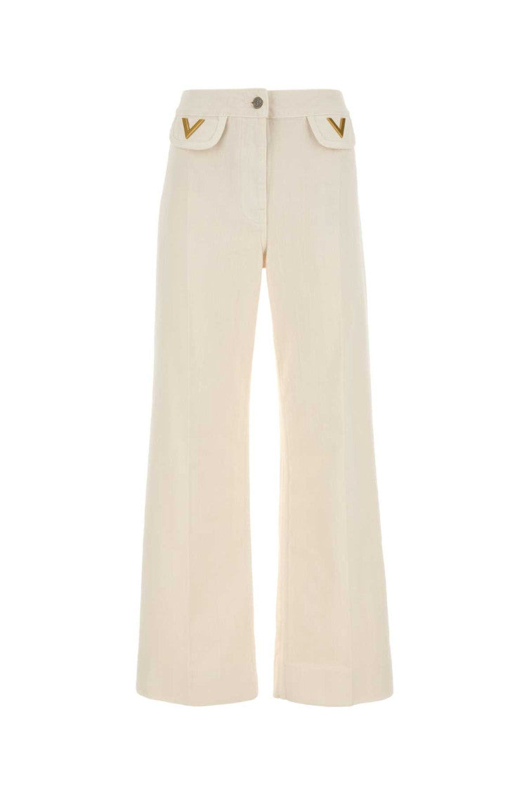Ivory Denim Jeans 1