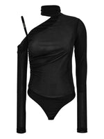 Black One-shoulder Top 1