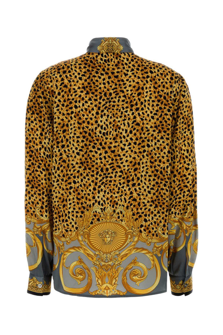 Yellow Printed Silk Shirt 2