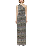 Multicolor Halter Neck Maxi Dress 1