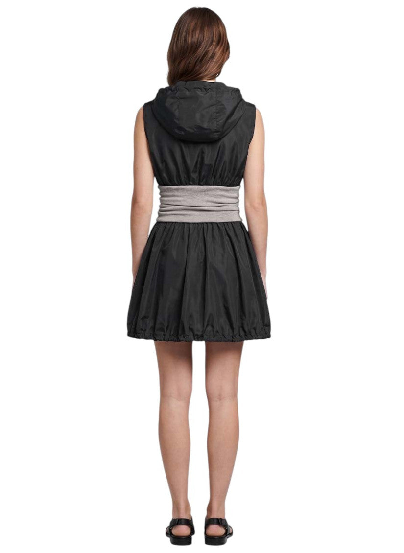 Black Hood Mini Dress 4