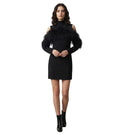 Black Turtle Neck Mini Dress 1