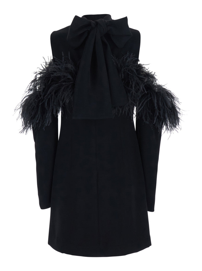 Black Turtle Neck Mini Dress 3