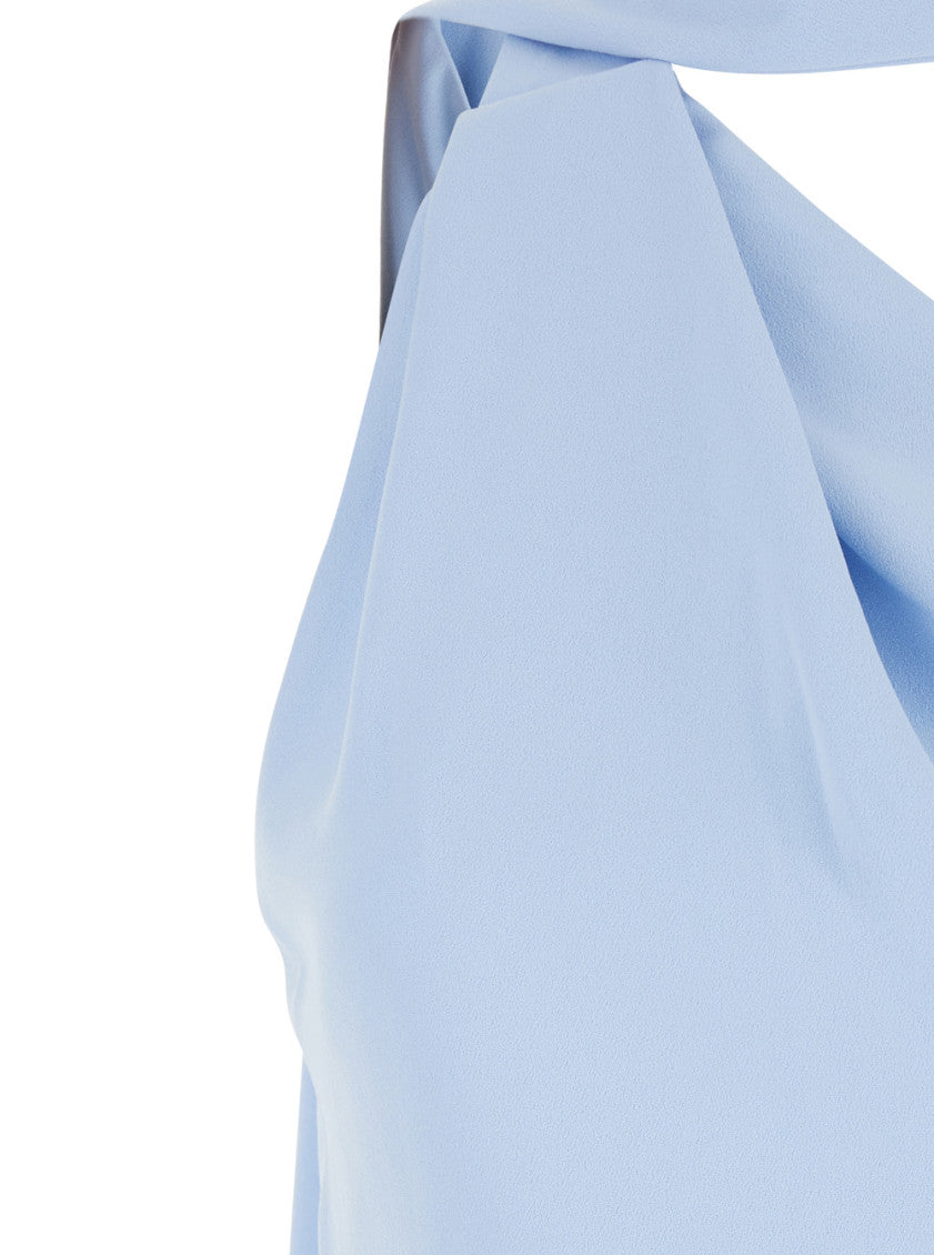 Light Blue One Shoulder Dress 3