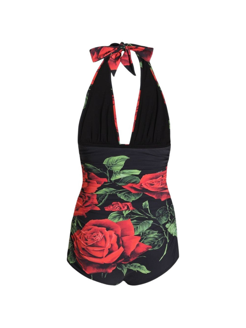 Black Floral Swimwear 2
