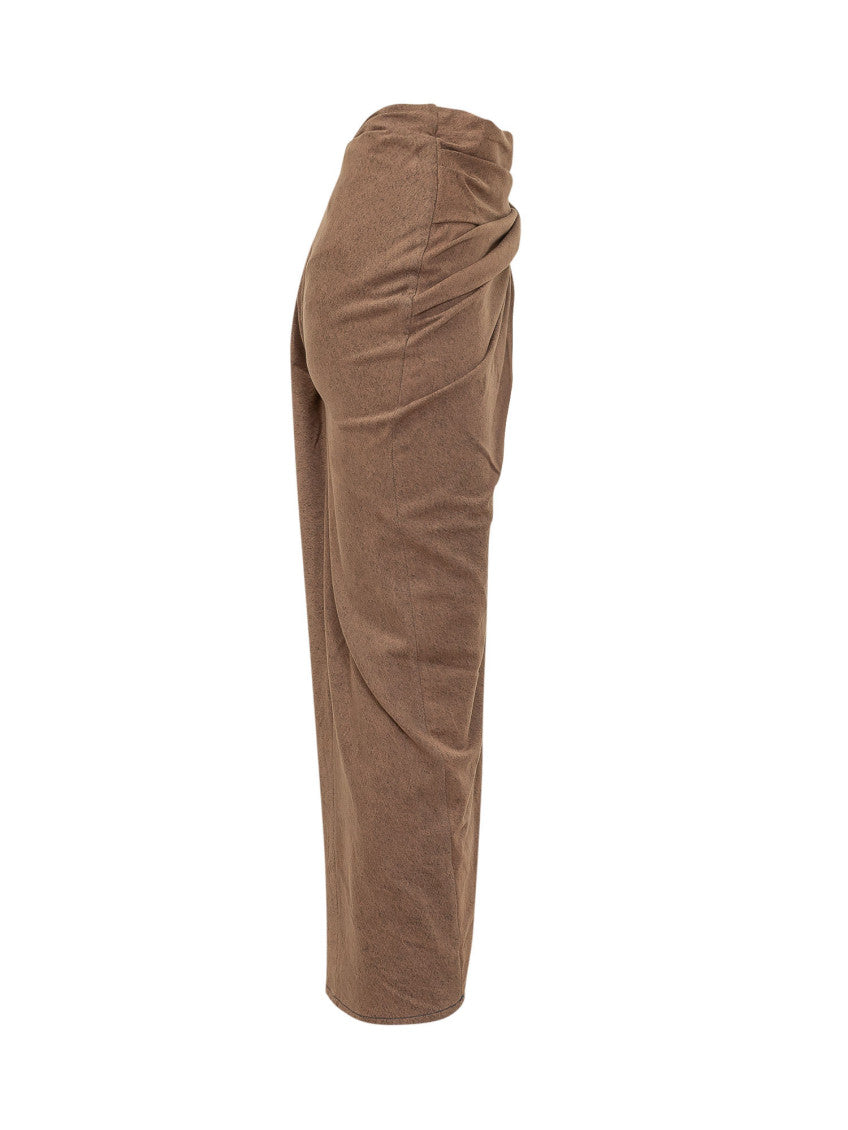 Brown Calf Length Skirt 5