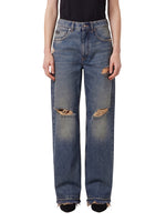 Blue Loose Mid Rise Jeans 1
