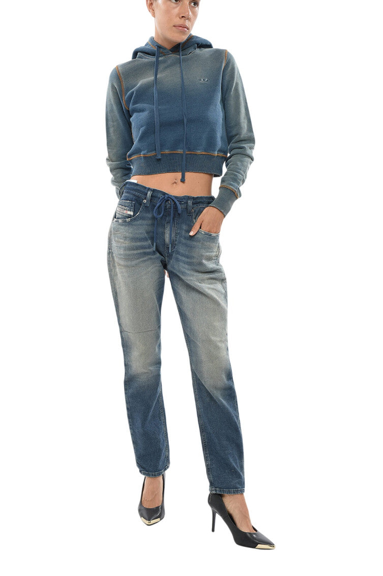 Blue Relaxed Mid Rise Jeans 1