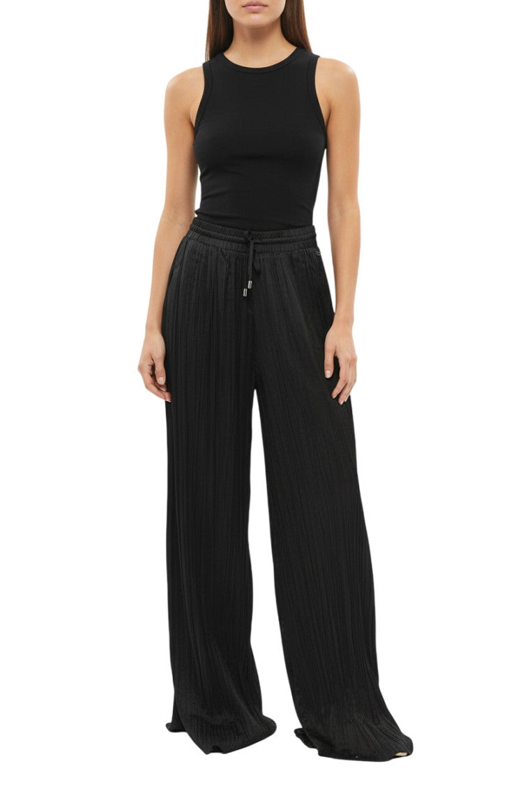 Black Loose Pleated Pants 1