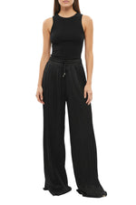Black Loose Pleated Pants 1