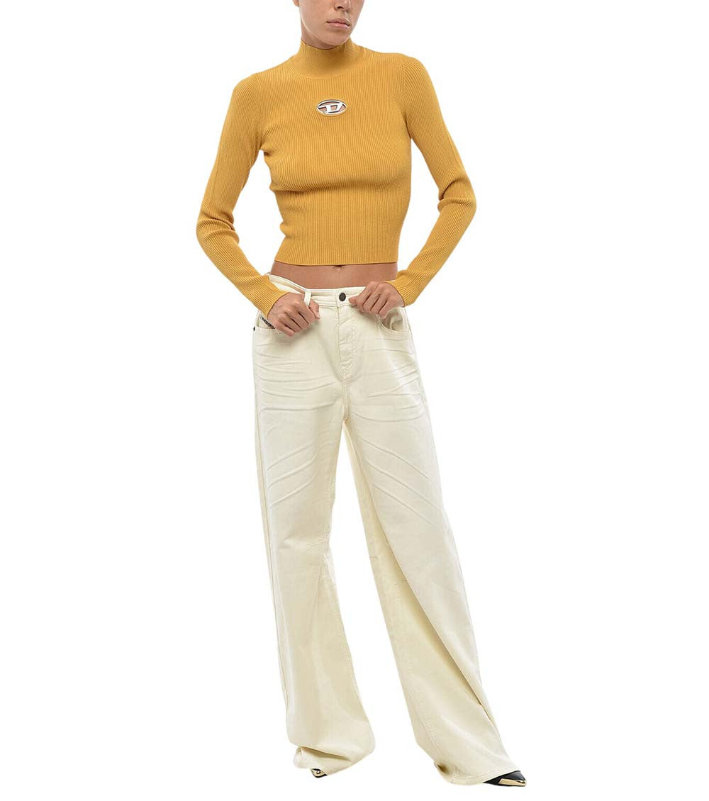 Yellow Knitted Turtle Neck Sweater 3