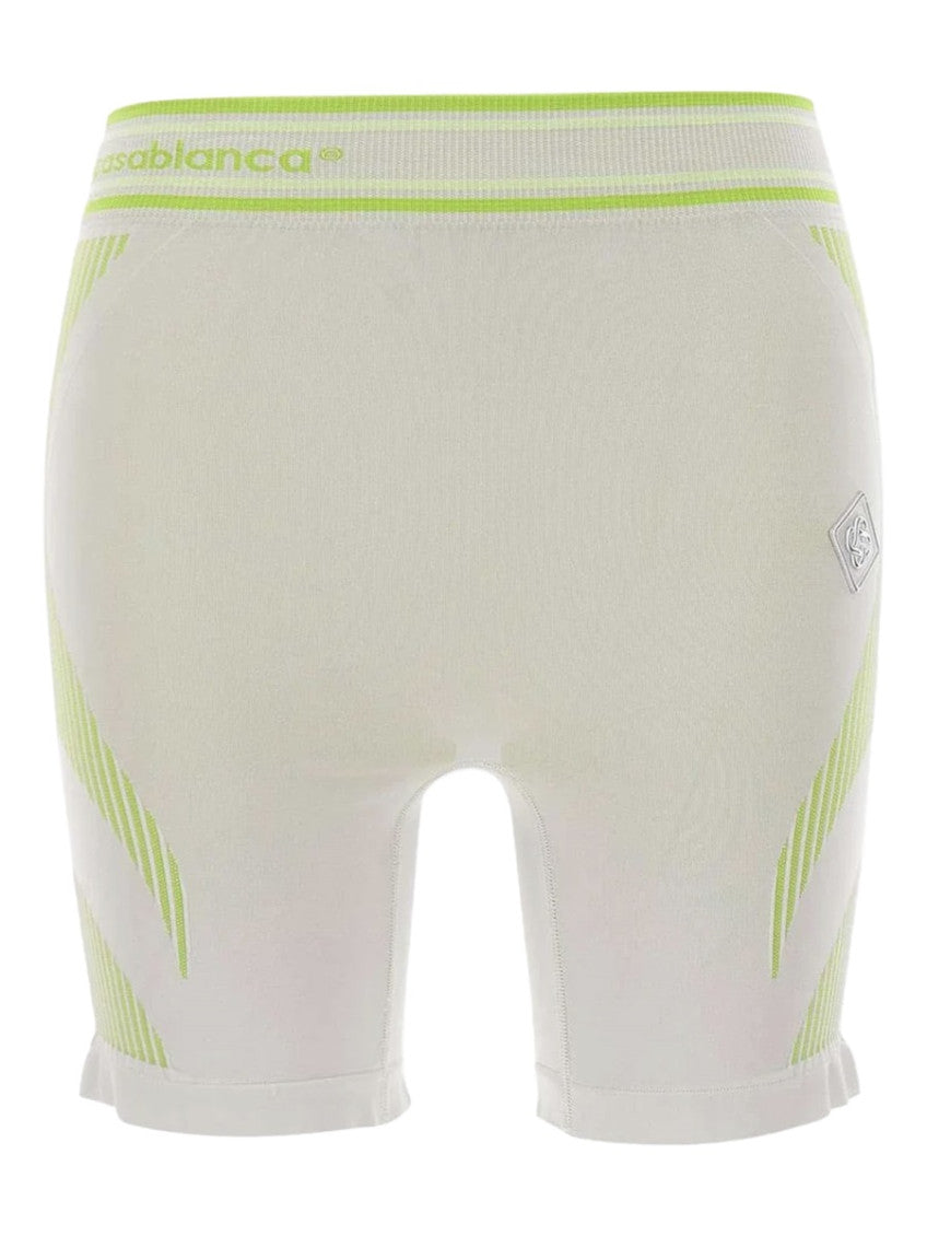Grey Knitted Logo Shorts 1