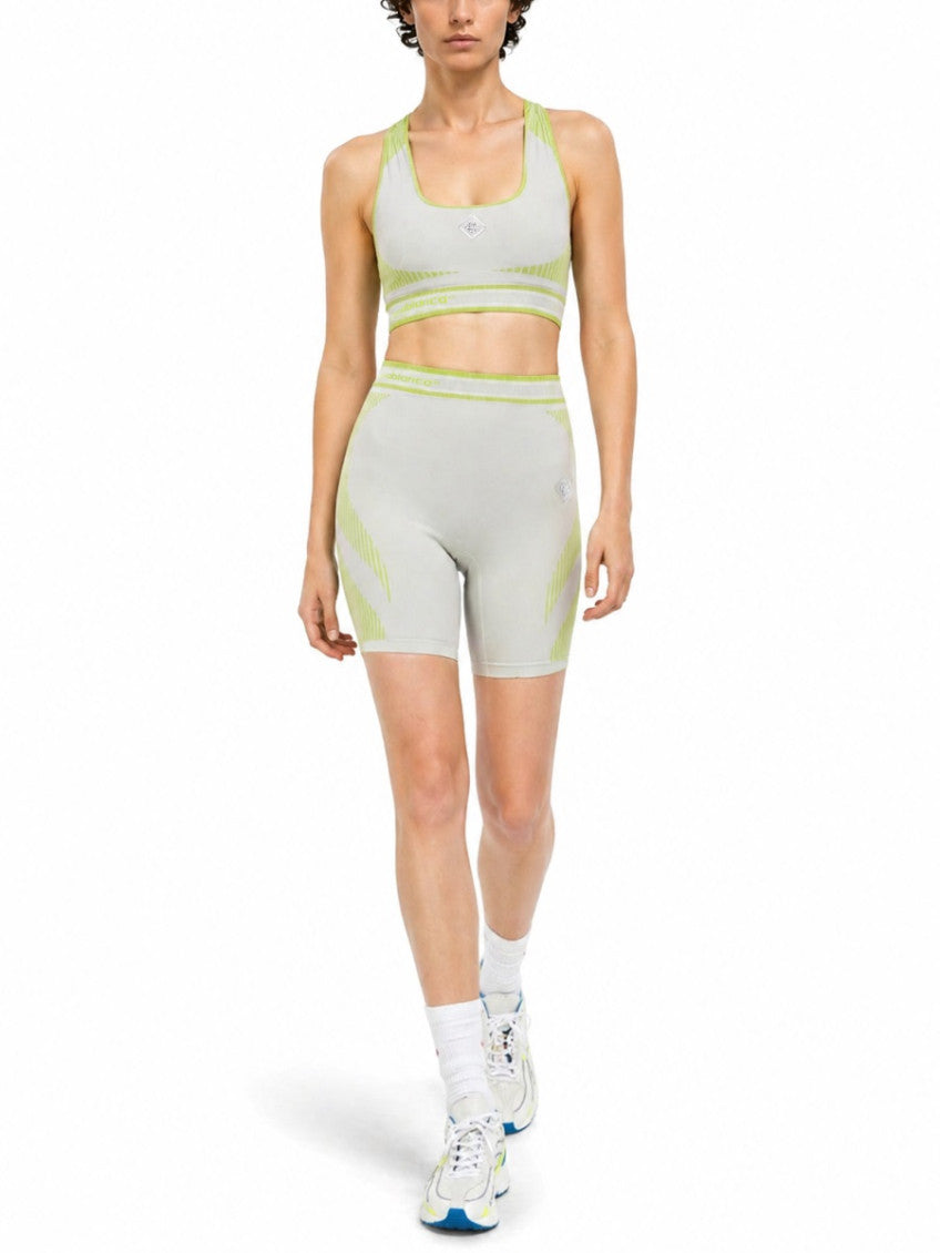 Grey Knitted Logo Shorts 3