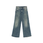 Blue Relaxed Mid Rise Jeans 1