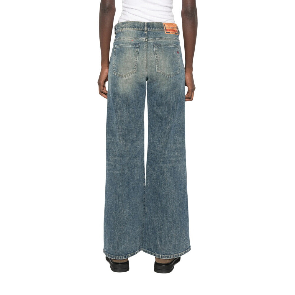 Blue Relaxed Mid Rise Jeans 2