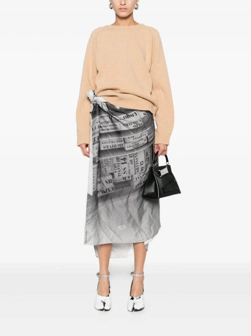 Beige Crew-neck Sweater 2