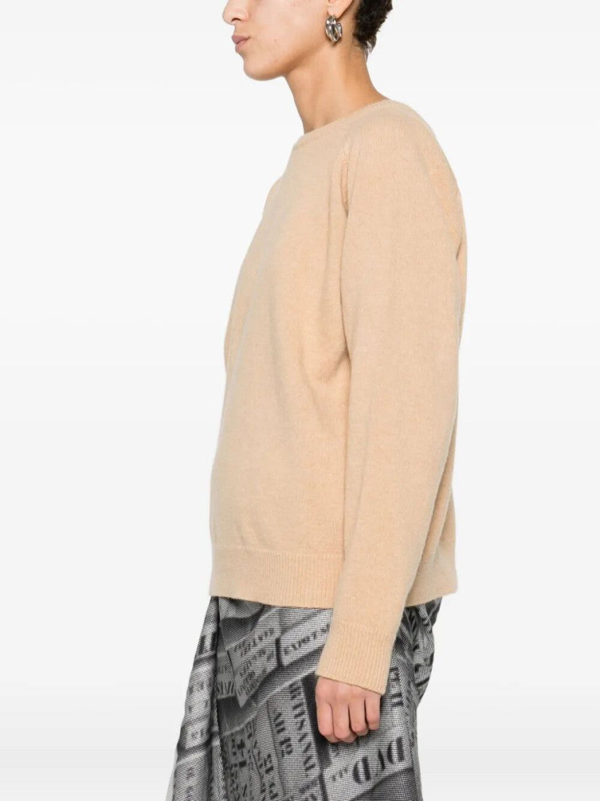 Beige Crew-neck Sweater 3